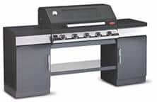 Beefeater 1100E Series - 5 Bnr BBQ with 2 Cup & Bot Shelf