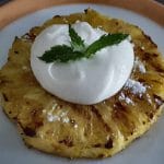 Gegrilde Ananas met cheesecake limoncellocrème!