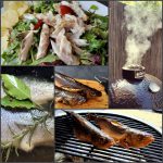 Gerookte zeebaars op een salade met Spaanse chips!