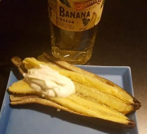 Banaan op de Primo met banana likeur en cheesecakeroom