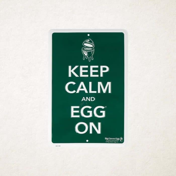 Big Green Egg Green sign keep calm and egg on