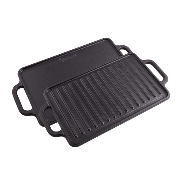 Victoria Rectangular Reversible Griddle 33x21Dishwasher Safe