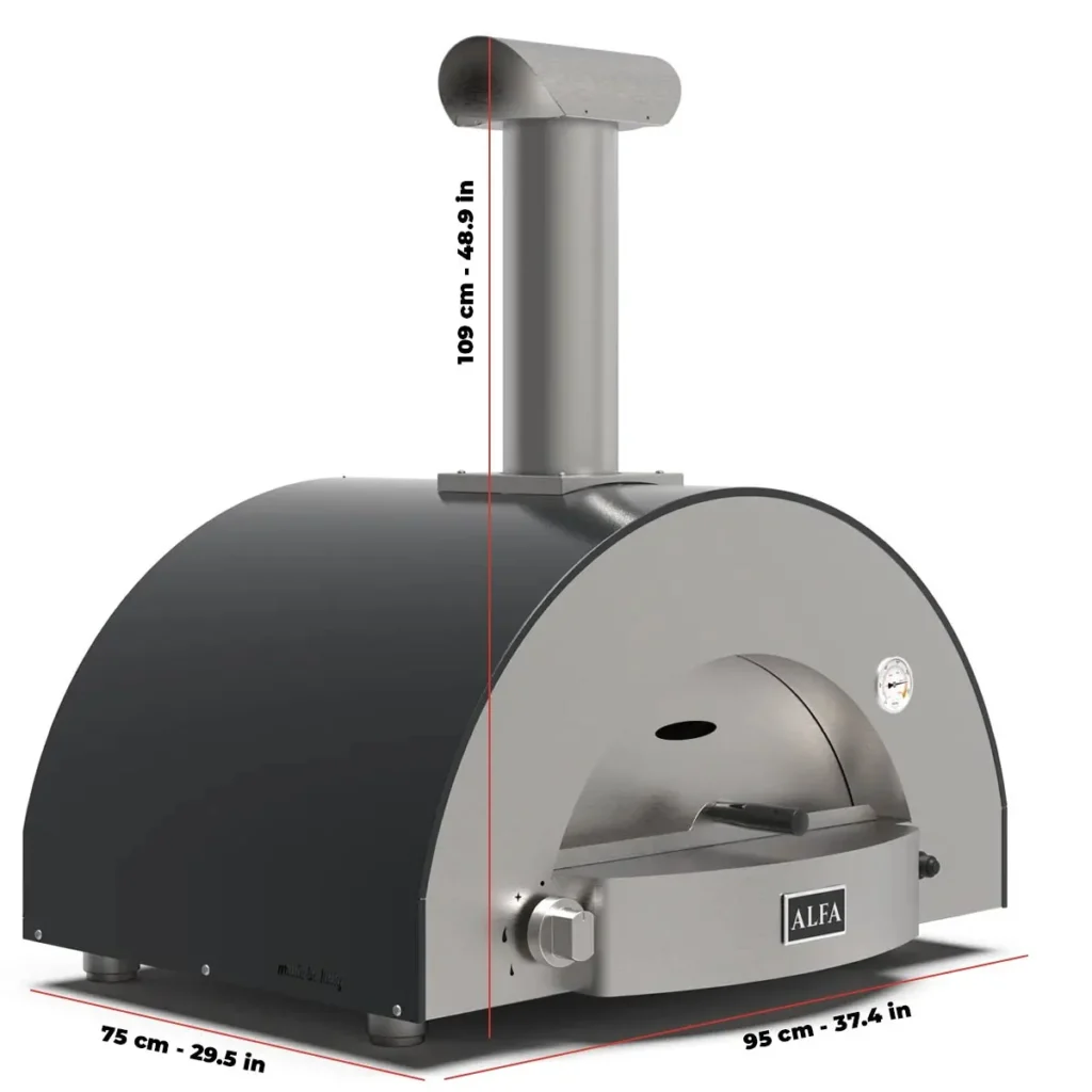 Alfa Forno Classico 2 Pizze Grijs Gas Hybride 1